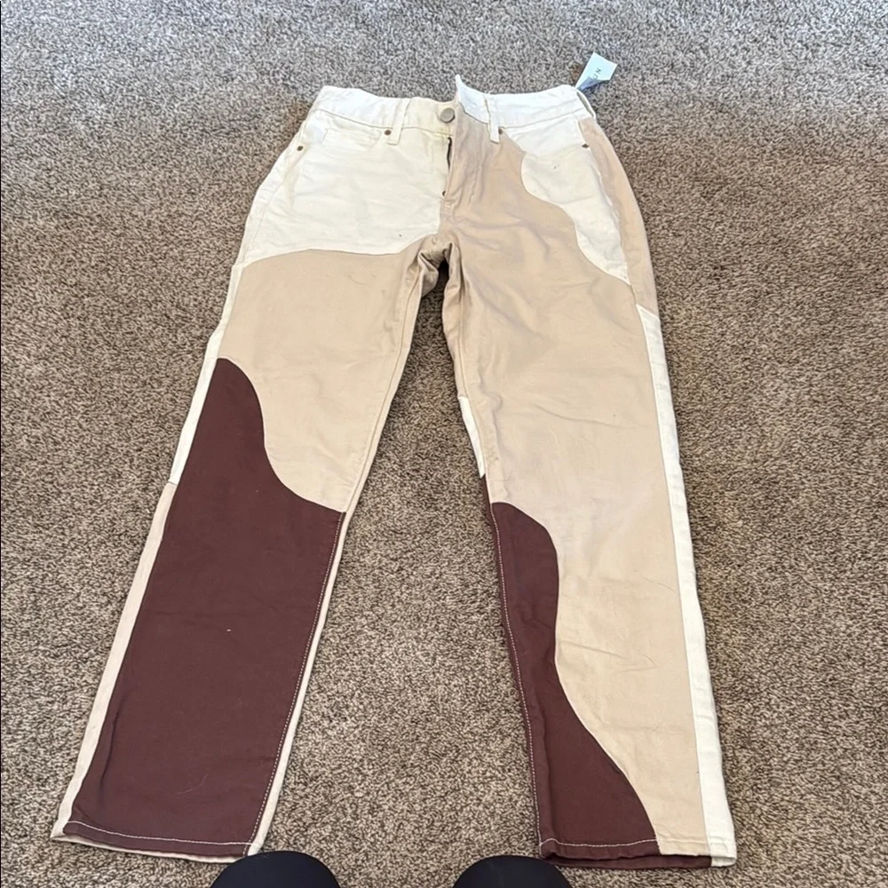 Stylish Colorblock Jeans - Picture 1 of 2